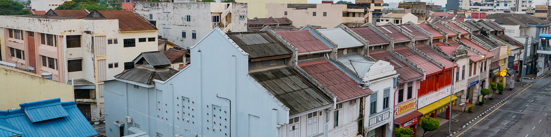 A street in Ipoh (the view from our accommodation)