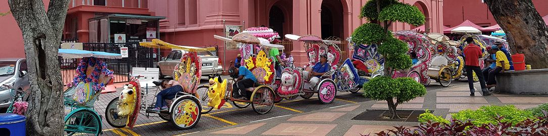 Pimped up trishaws of Malacca