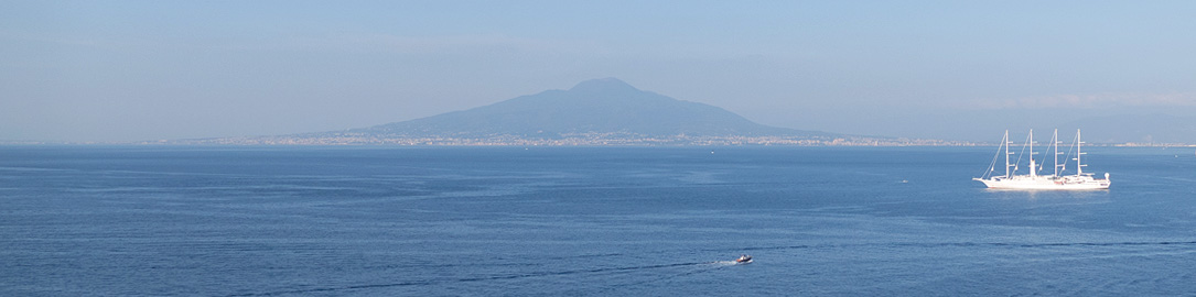 Mount Versuvius as seen from Sorrento