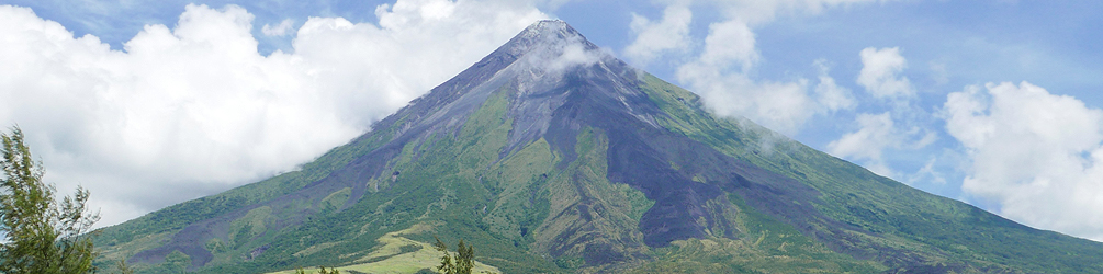 Mt Mayon, the most active volcano in The Philippines